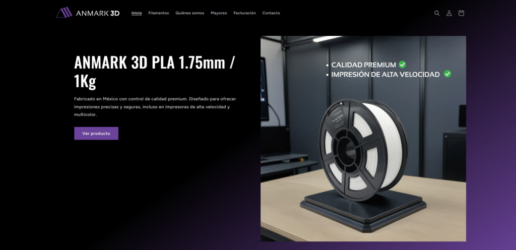 Innovación mexicana que imprime: Presentación de ANMARK 3D , SU PAGINA WEB