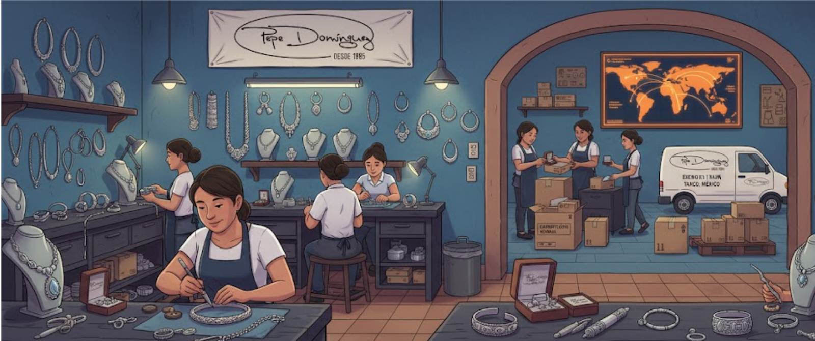 El Secreto de PepeSilver: Cómo Exportar Joyería de Plata 925 y Artesanía Mexicana al Mayoreo Global con Alibaba